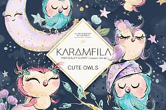 Cute Owls Clipart Product Image 4