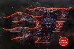 Magma Text Effect Photoshop Action Product Image 3
