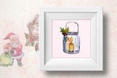 Merry Christmas holiday PNG watercolor set Product Image 6