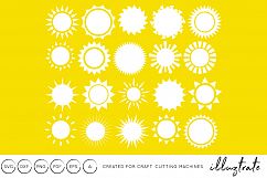 Sunshine SVG Cut File - Clipart, DXF, PNG Product Image 1