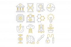 Science icons set Product Image 1