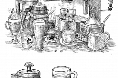 Watercolor Coffee Black Parleante Product Image 2