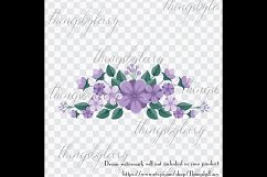 100 Flower Arrangement Clip Arts Flower Border Bridal Shower Product Image 4