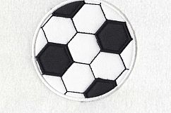 Soccer Ball Football Applique Machine Embroidery Design Product Image 6
