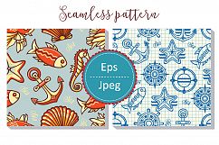Marine and nautical decor.  Underwater life. Sea ornament. Eps, Png, Jpeg.  Product Image 11
