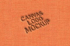 Pressed Canvas Logo Mockup Product Image 1
