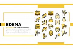 Edema Disease Symptom Landing Header Vector Product Image 1