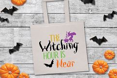 The Witching Hour is Near SVG Cut File - Halloween SVG DXF Product Image 4