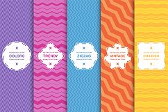 Zigzag seamless colorful patterns Product Image 1