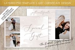 Photo Gift Card Template for Adobe Photoshop - Layered PSD Template - Design #47 Product Image 1
