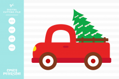 Christmas Truck SVG DXF EPS PNG Product Image 1