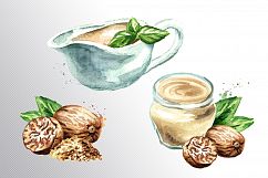 Bechamel sauce Watercolor Product Image 4