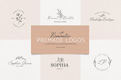 Romantic feminine premade logo bundle templates Product Image 1