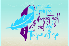 Suicide Prevention Awareness Quote Bundle SVG DXF EPS PNG Product Image 5