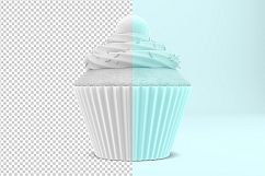 Cupcake mockup. Product place. PSD object mockup. Product Image 2
