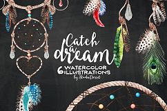 Dreamcatcher Watercolor Illustrations Product Image 3