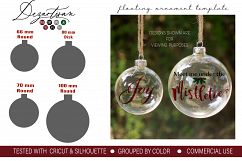 Floating Ornament Template inserts SVG DXF and PSD format Product Image 1