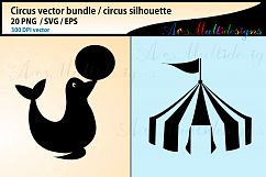 Circus SVG bundle, Circus silhouette vector, circus vector Product Image 4