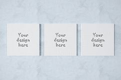 Kit of three square canvas mockup Product Image 1