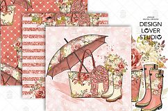 Fall Fashion digital paper pack Product Image 5