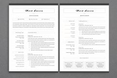 Minimal resume 3 pages / CV template for word / Two page Resume+ Cover letter in word / Teacher resume / simple resume Product Image 2