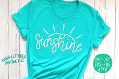 Sunshine Hand Lettered SVG Product Image 2