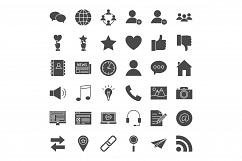Social Media Line Art Icons Product Image 2
