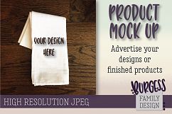 MOCK UP Flour sack tea towel | High Resolution JPEG Product Image 1