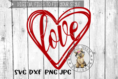 Love Heart - SVG cut file Product Image 1