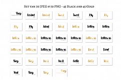 Blog elements - Black, Gold and silver Product Image 5