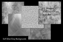 Soft Silver-Grey Backgrounds - 12 Image Set Product Image 2