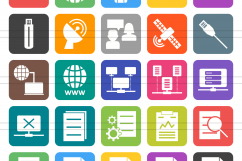 111 Networking &amp; Printers Filled Round Corner Icons Product Image 2