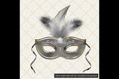 Luxury Bag Shine The Night Clip Arts, Masquerade, Feather Product Image 6