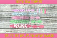 5 Sizes Pinch Circle Hair Bow, Polka Dot Bow Template Product Image 4