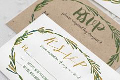Elegant Wreath Wedding Invitation Suite Product Image 3