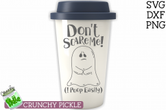 Don&#039;t Scare Me I poop Easily Ghost SVG Product Image 3