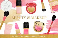 Makeup &amp; Beauty Clipart Set Product Image 1