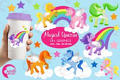 Magical Unicorns clipart, graphics and illustrations AMB-160 Product Image 1