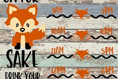 Oh For Fox Sake Drink Your Water SVG Product Image 1