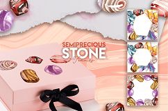 Semiprecious stone watercolor PNG set   Product Image 5