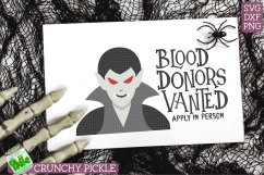 Vampire Blood Donors Vanted SVG Product Image 3