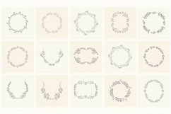 165 Hand Drawn Floral Elements, Frames. Product Image 15