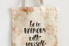 Be in harmony with yourself. Hand drawn typography design. SVG DXF PNG EPS Cutting Files Product Image 5