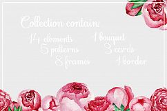 Watercolor roses and peonies Product Image 2