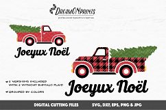 Buffalo Plaid Christmas Truck SVG Files Product Image 2