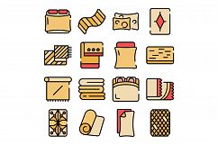 Blanket icons vector flat Product Image 1