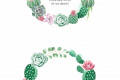 Watercolor Cactus and Succulents Collection Product Image 5