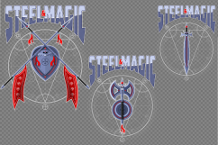 Runes on dark magical background and symbols of the planet. Product Image 3