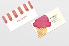 Ice Cream Business Card Template Product Image 3