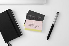 Square Stylish Business Card - BC082 Product Image 2